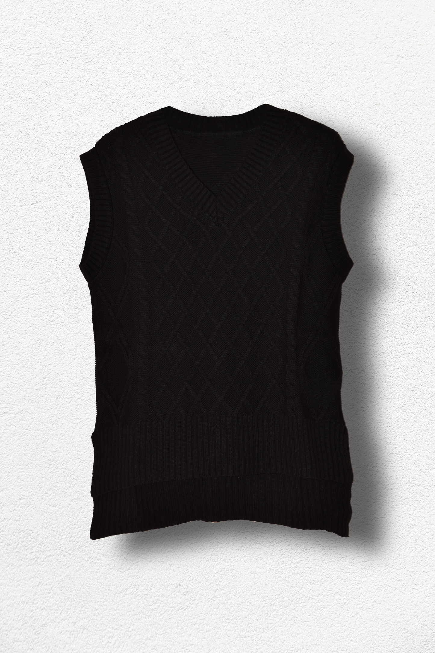 Gilet en tricot noir