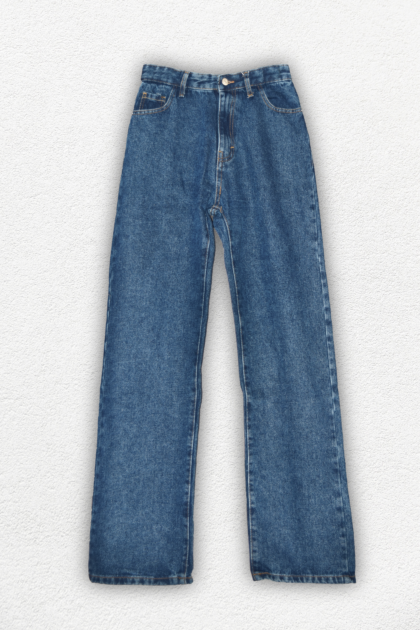 Jean droit - Denim bleu