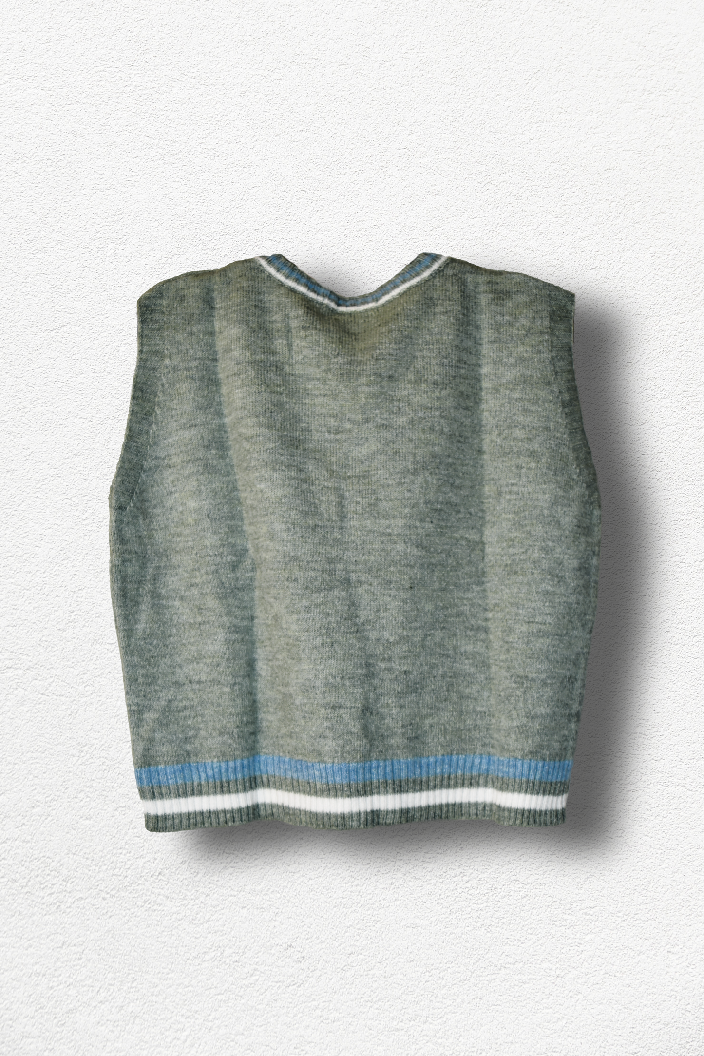 Gilet vert rayé