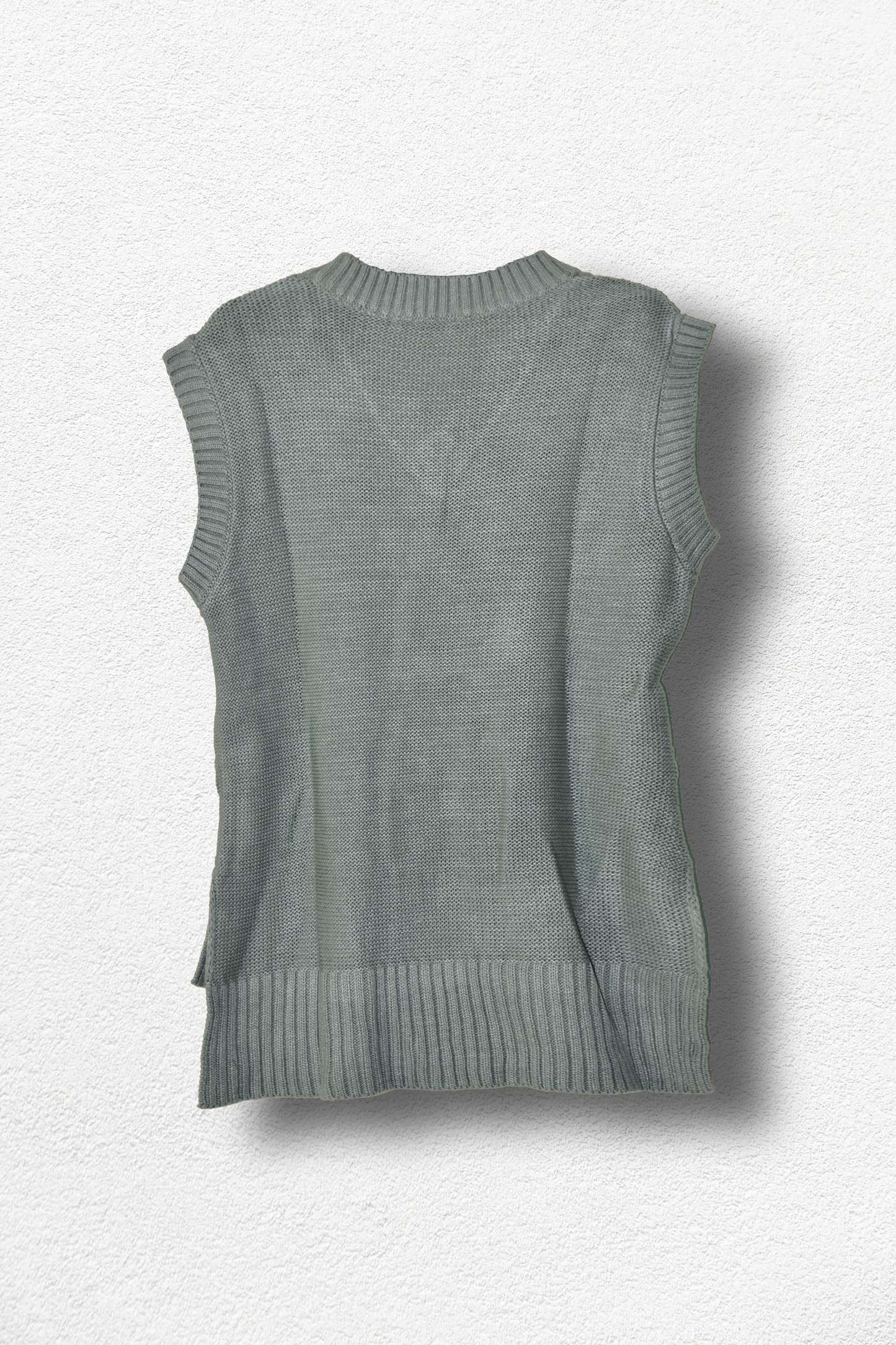 Gilet en tricot vert
