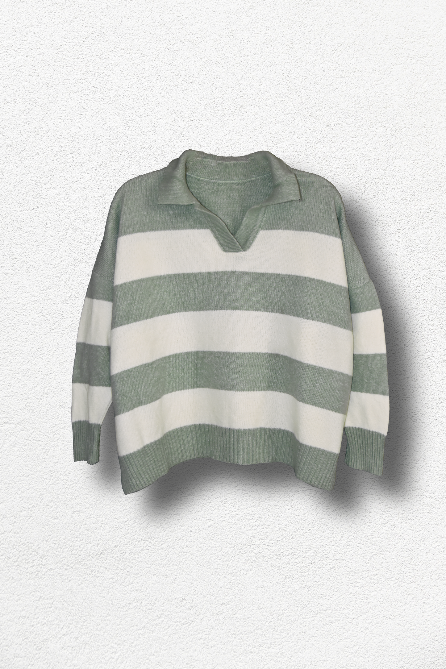 Pull Vert À Rayures