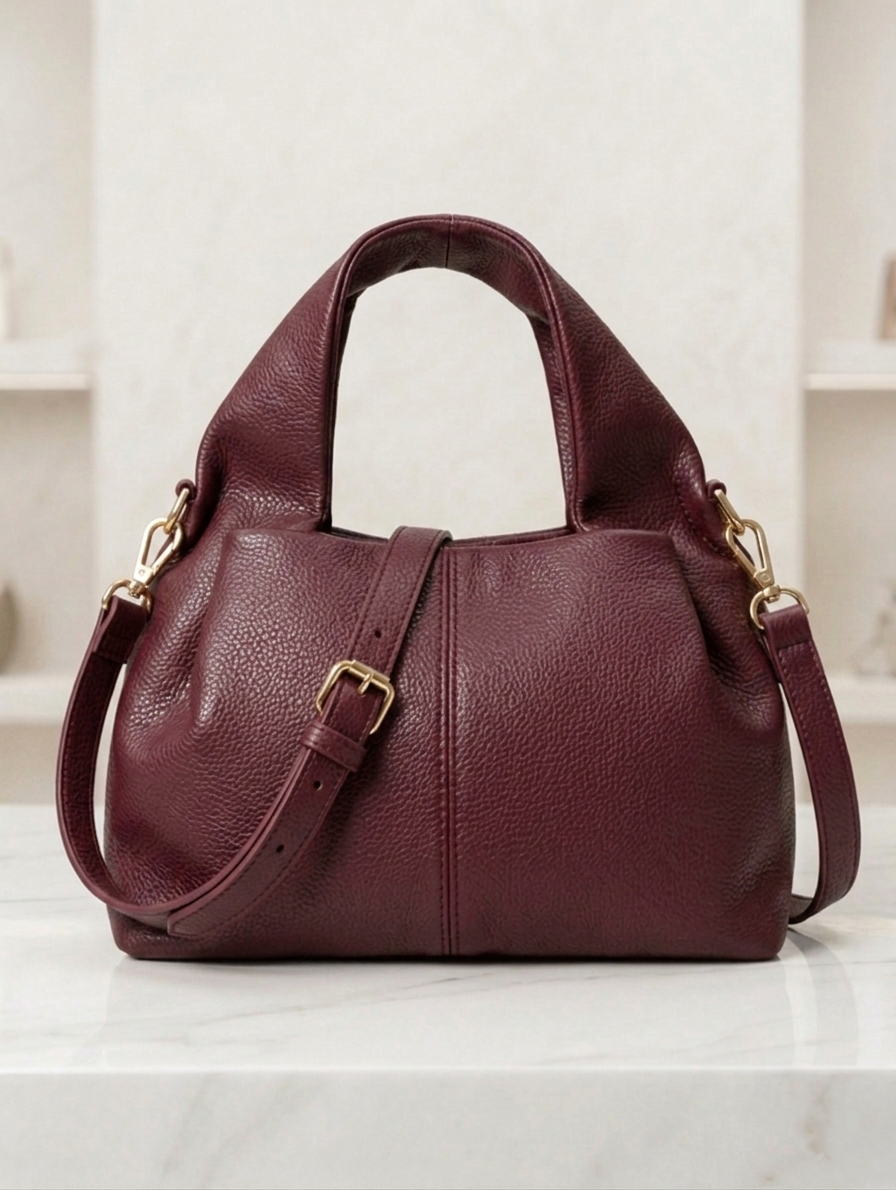 Sac à main Hobo Bordeaux Petit