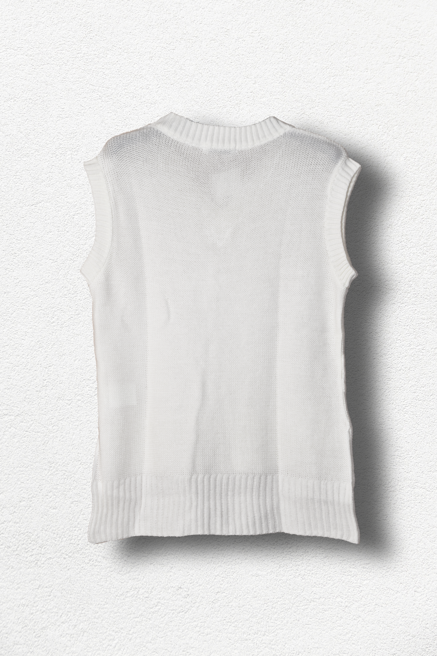 Gilet en tricot blanc