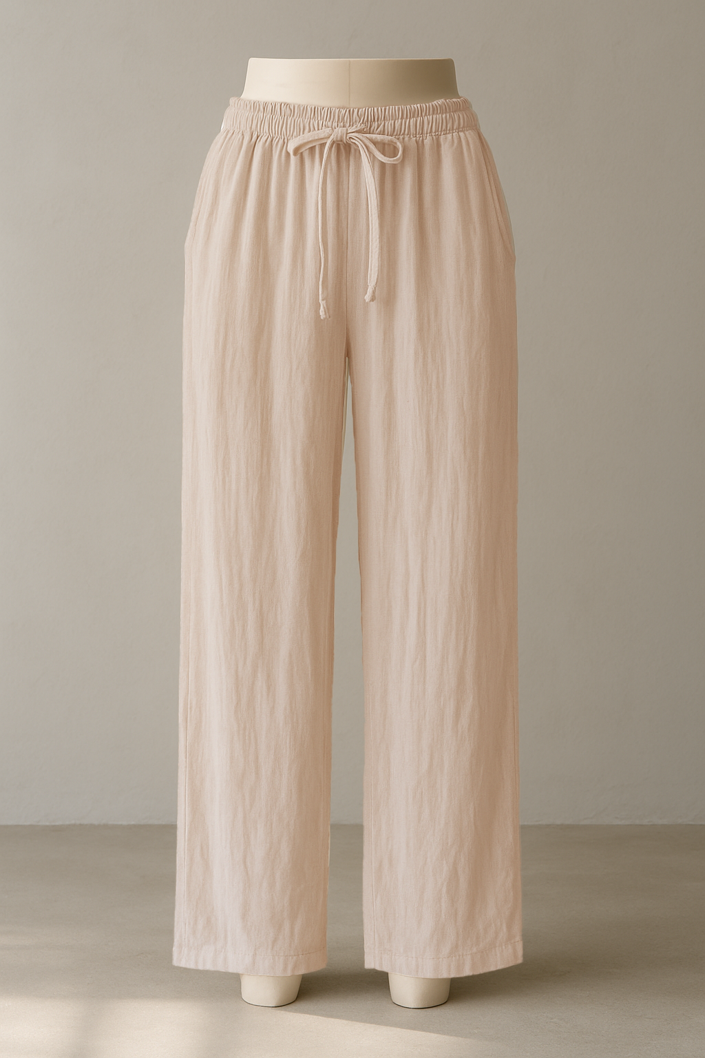 Pantalons Beige en Lin