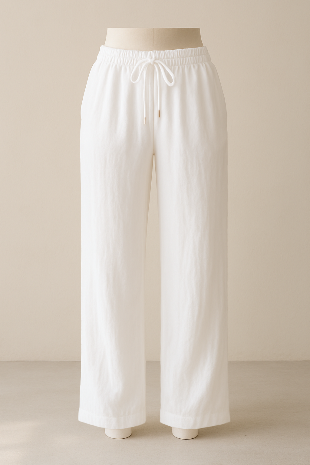 Pantalons BLANC en Lin