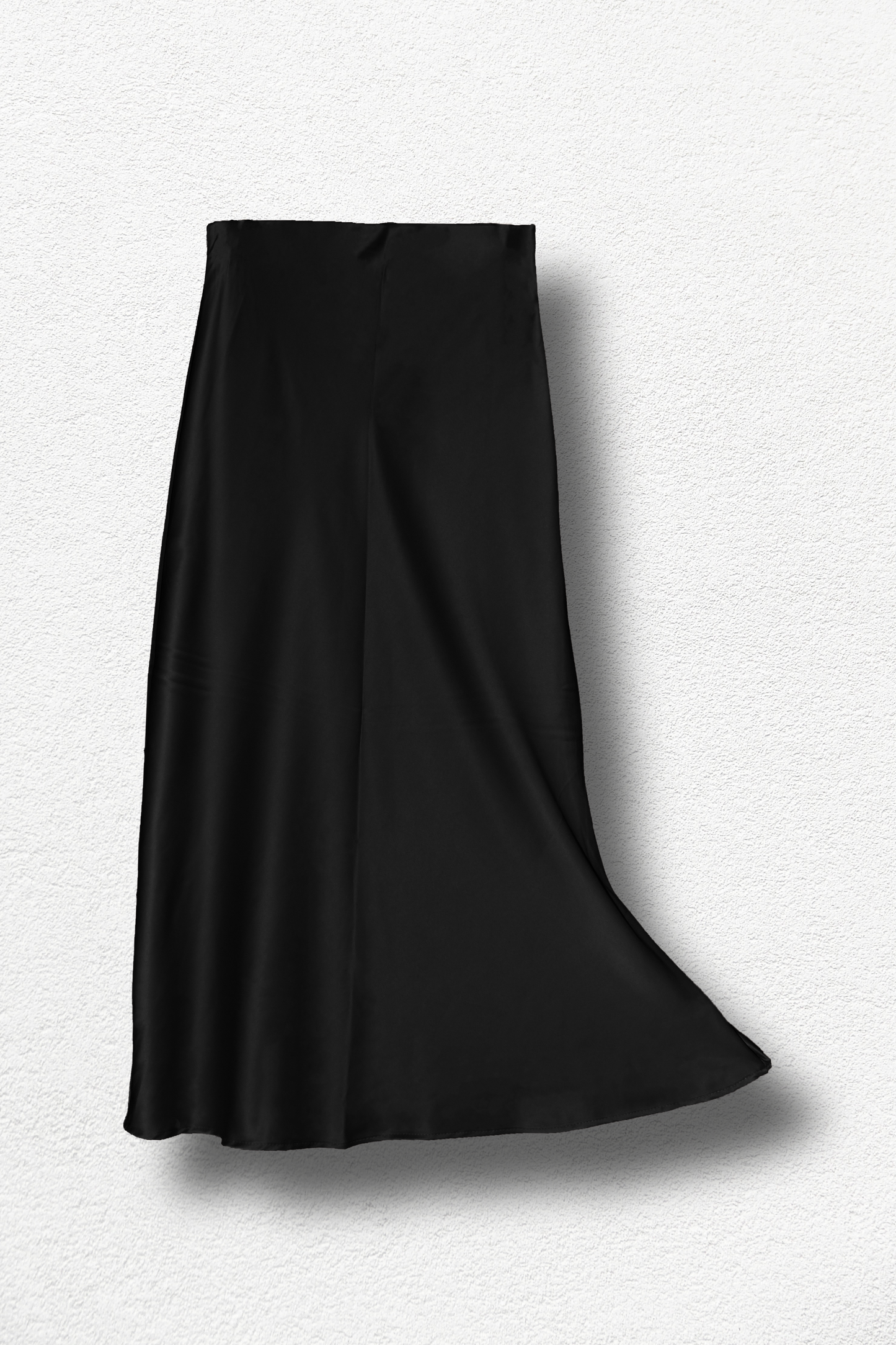 Jupe Longue Satin Noir