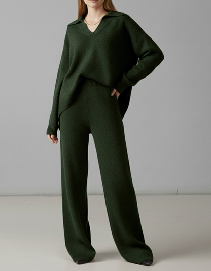 Ensemble en laine 2 pièces Vert