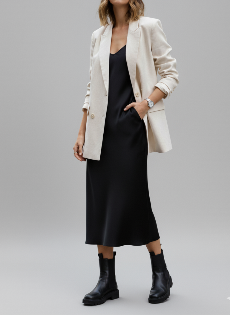 blazer veste blanc cassé