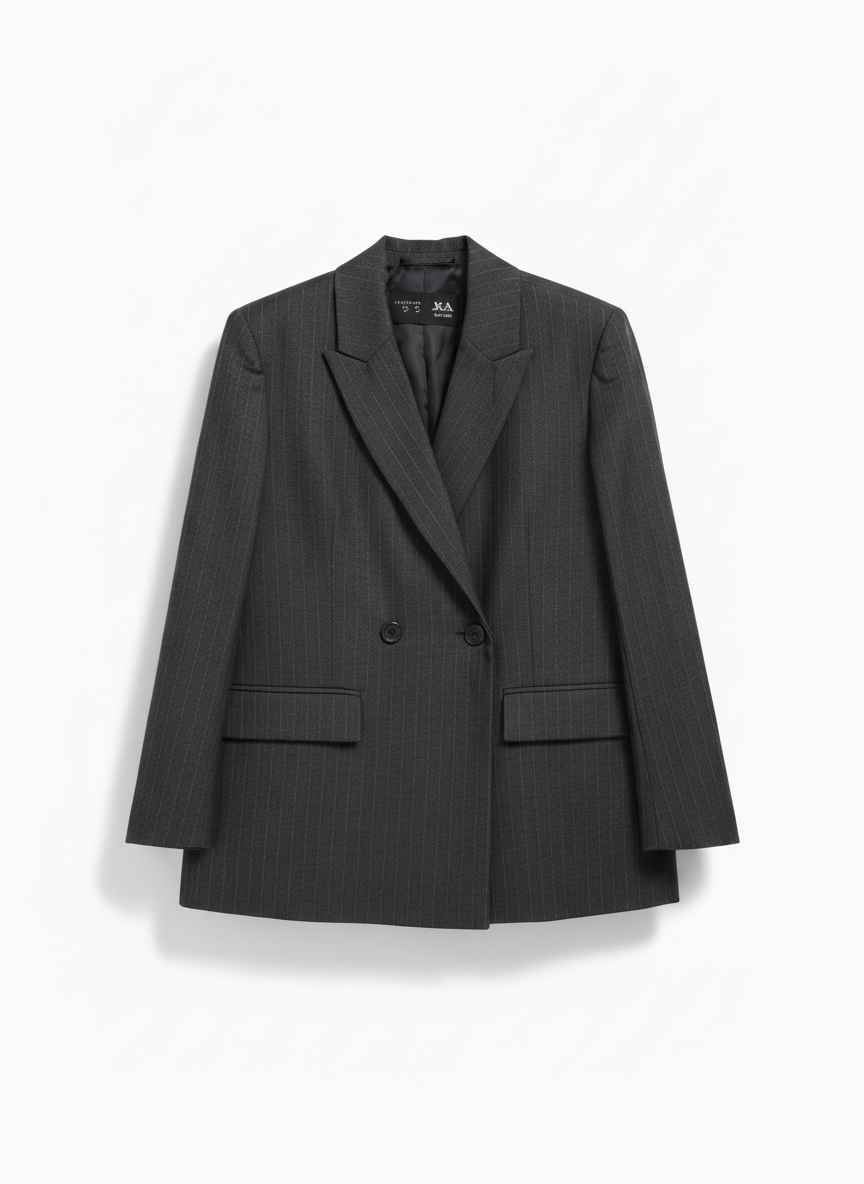 Blazer Veste Noir Rayée