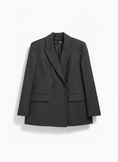 Blazer Veste Noir Rayée