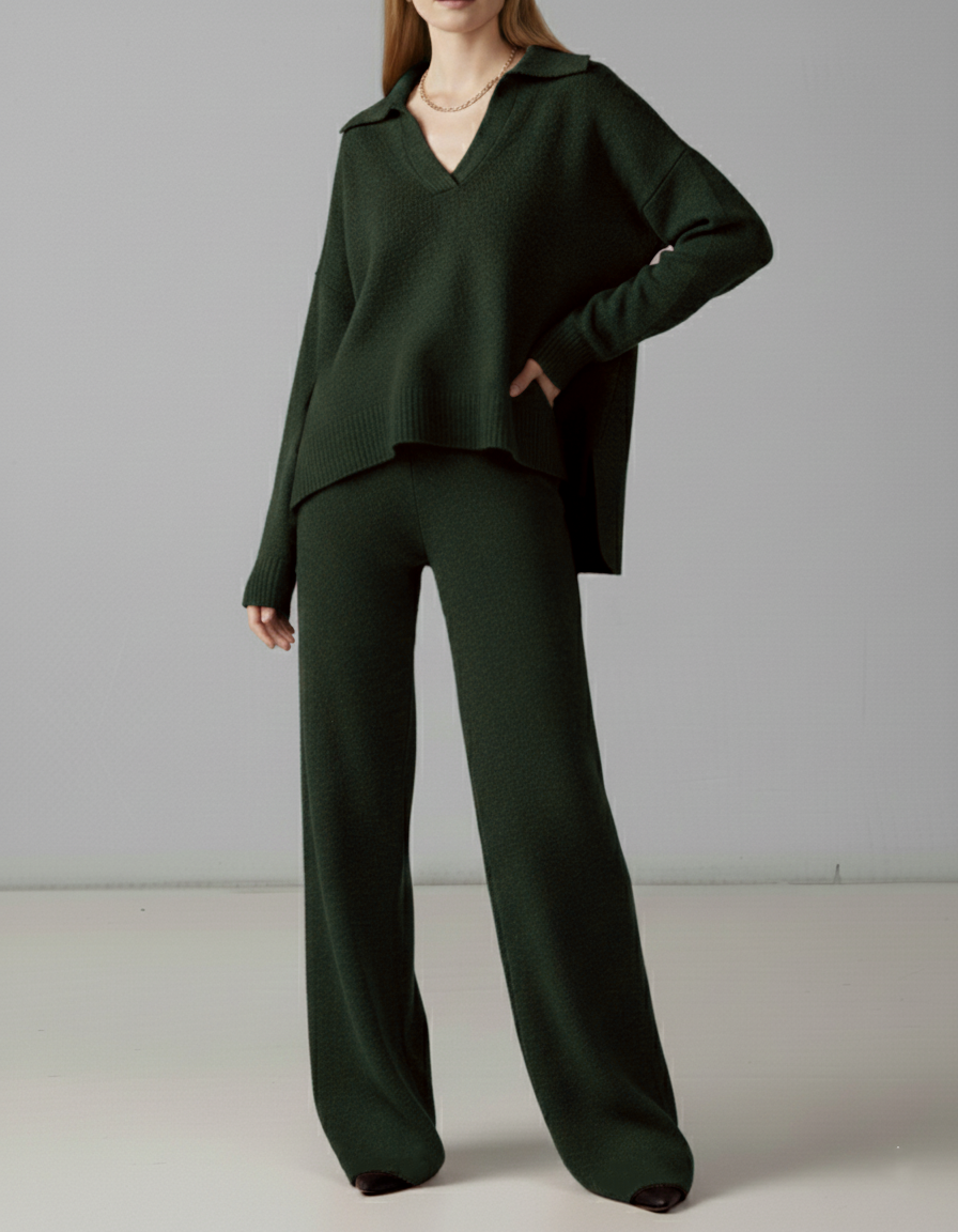 Ensemble en laine 2 pièces Vert
