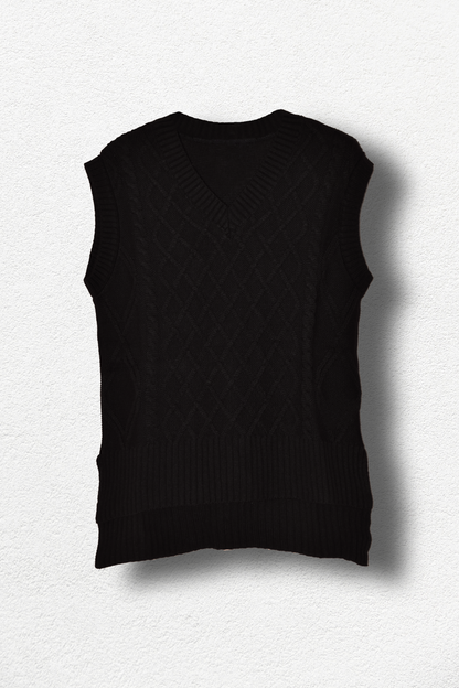 Gilet en tricot noir