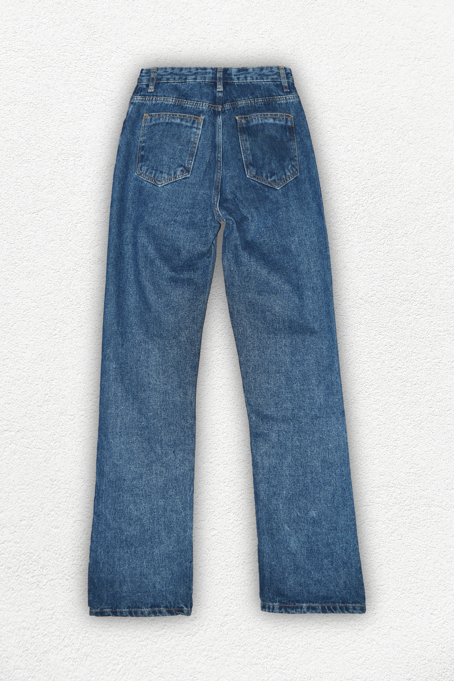 Jean droit - Denim bleu
