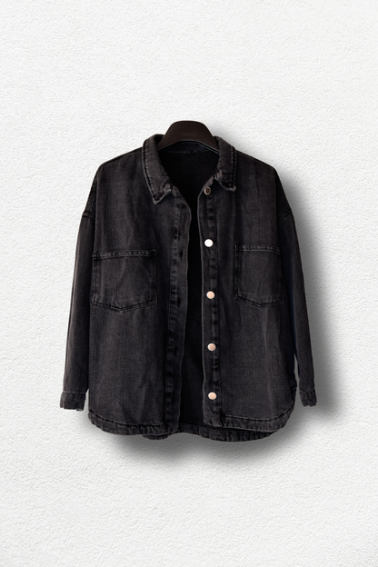Veste en denim Gris