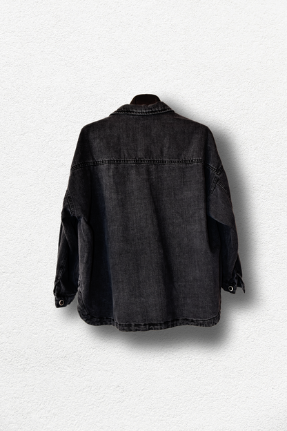 Veste en denim Gris