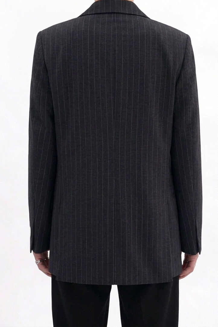 Blazer Veste Noire Rayée