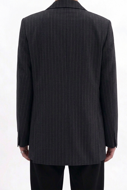 Blazer Veste Noire Rayée