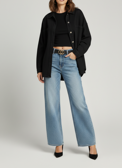 Veste Noir Over size