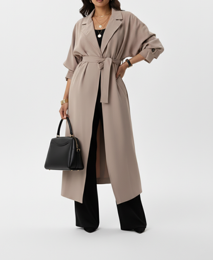 Manteau trench beige Manches tombantes