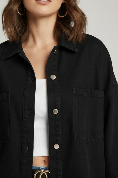 Veste Noir Over size