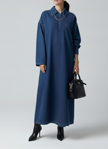 Robe oversize  maxi en denim