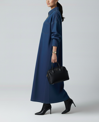 Robe oversize  maxi en denim