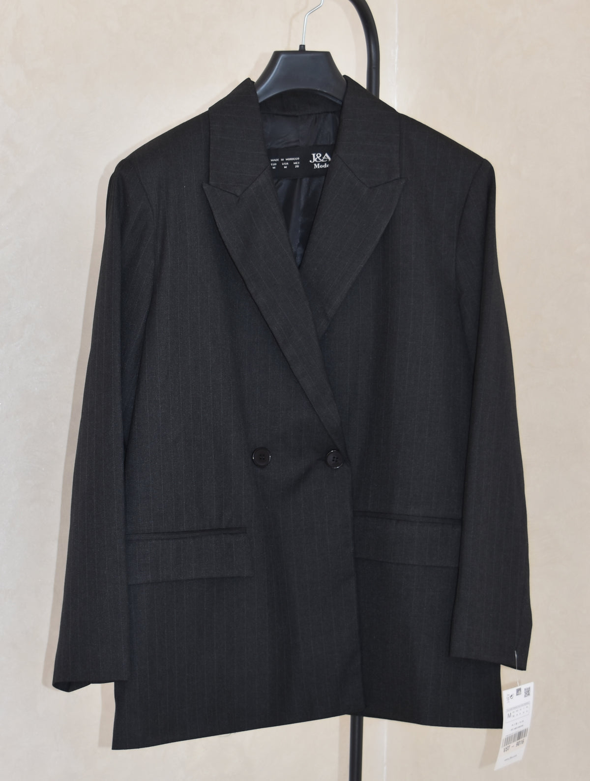 Blazer Veste Noire Rayée