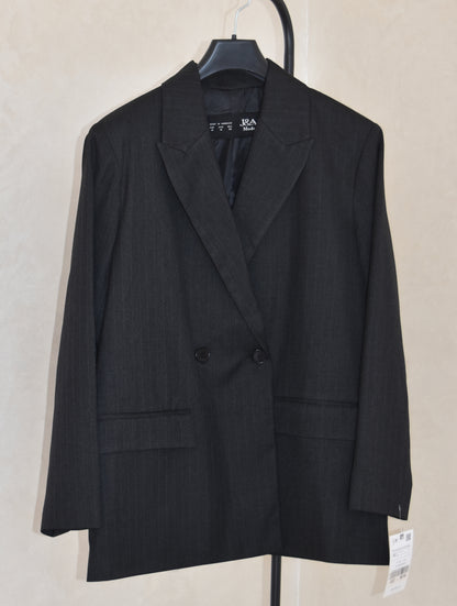 Blazer Veste Noire Rayée