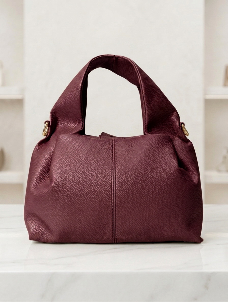 Sac à main Hobo Bordeaux Petit