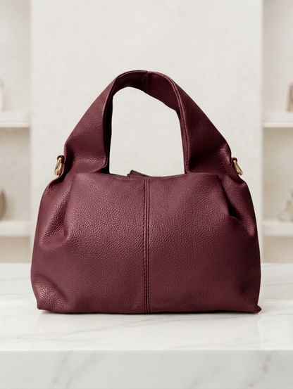 Sac à main Hobo Bordeaux Petit