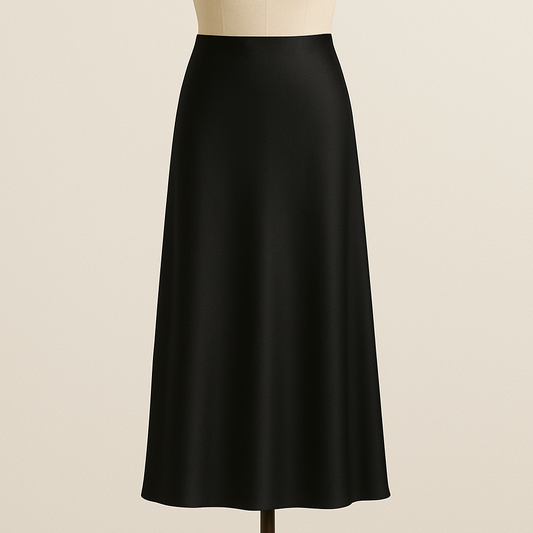 Jupe satin noire