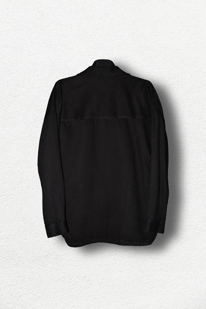 Veste en denim Noir Over size