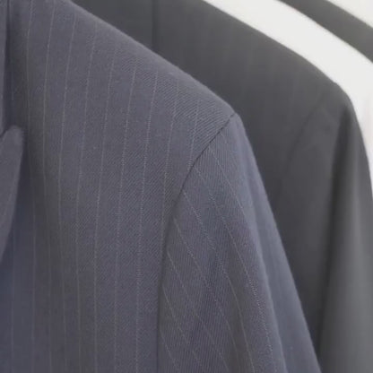 Blazer Veste Bleu foncé Rayée