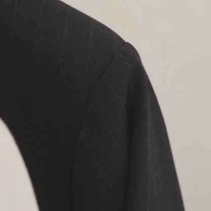 Blazer Veste Noire Rayée