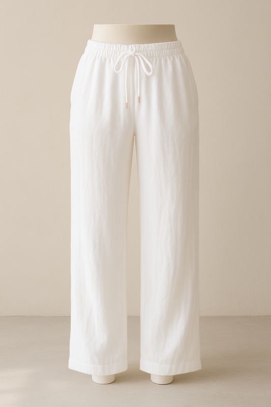 Pantalons BLANC en Lin