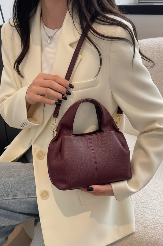 Sac à main Hobo Bordeaux Petit