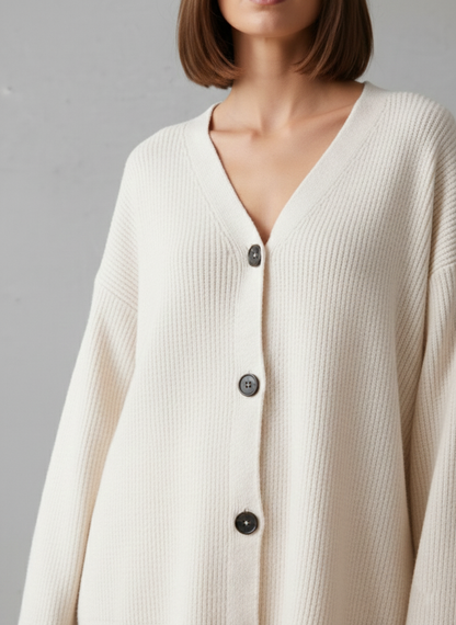 Ensemble 2 pièces Ivoire Cardigan et Pantalon