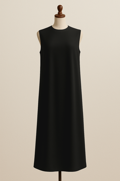 Robe longue basique noire